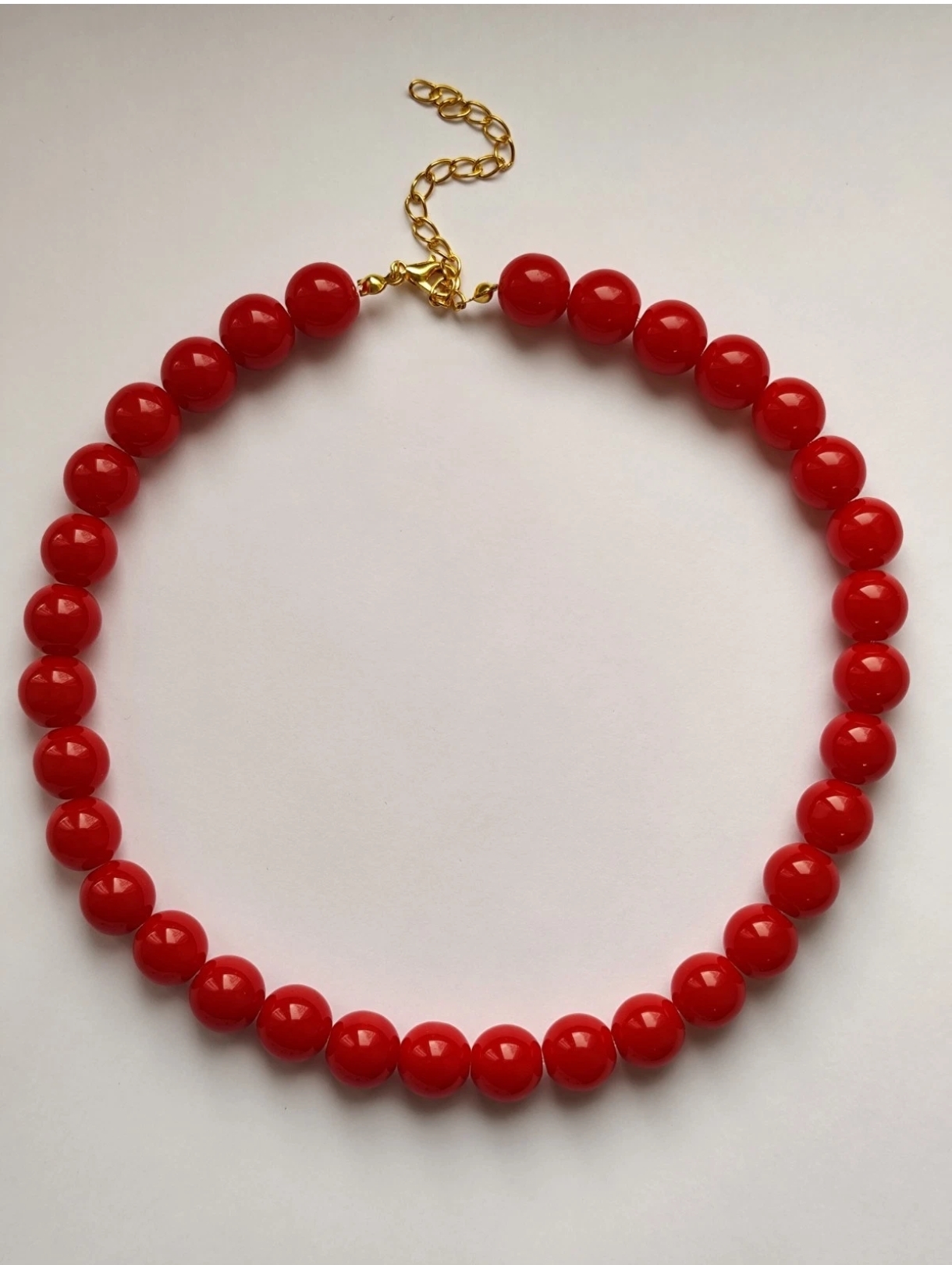 Handgemachtes Perlenarmband Rot von Amiraura